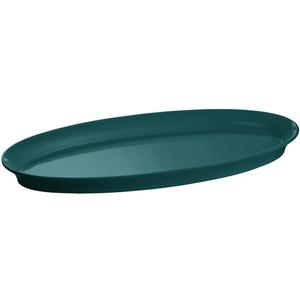 TableCraft Ovular Cast Aluminum 21in x 9in King Fish Platter-Hunter Green - CW2210HGN 