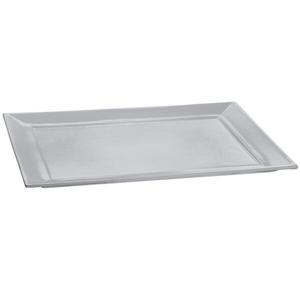 TableCraft Rectangular Cast Aluminum 17.8" x 14.6" Platter - Natural - CW3620N