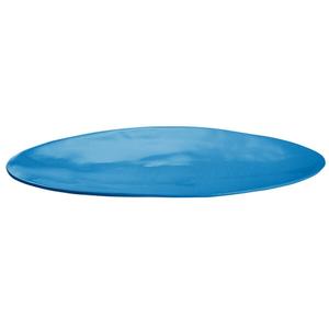 TableCraft Oblong Cast Aluminum 25.35" x 12" Platter - Sky Blue - CW11068SBL