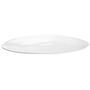 TableCraft Oblong Cast Aluminum 25.35" x 12" Platter - White - CW11068W