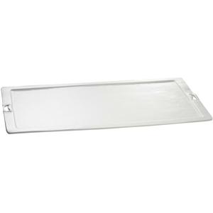 TableCraft XL Rectangular Cast Aluminum 32.5in x 20in Platter - White - CW20190W 