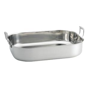 TableCraft Stainless Steel 11 qt. Roasting Pan w/ Brushed Finish - CW2034