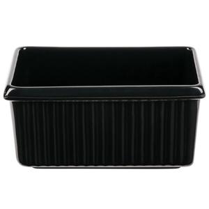 TableCraft Cold 3qt Aluminum Rectangle Serving Bowl - Black - CW1530BK 