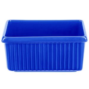 TableCraft Cold 3qt Aluminum Rectangle Serving Bowl - Cobalt Blue - CW1530CBL 