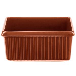 TableCraft Cold 3qt Aluminum Rectangle Serving Bowl - Copper - CW1530CP 