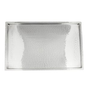 TableCraft Rectangle 23.25" x 15" Stainless Steel Display Tray - RPD2415