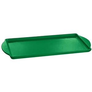 TableCraft Rectangular 13.5in x 24.25in Aluminum Display Tray - Green - CW4220GN 