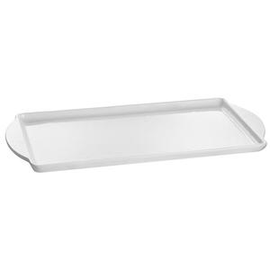 TableCraft Rectangular 13.5" x 24.25" Aluminum Display Tray- White - CW4220W