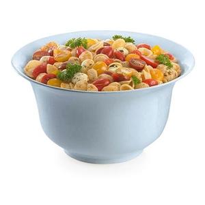 TableCraft 3.25 qt. Cast Aluminum Round Tulip Salad Bowl - Grey - CW3130GY