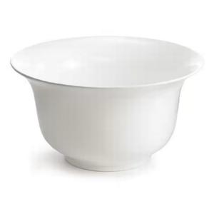 TableCraft 3.25qt Cast Aluminum Round Tulip Salad Bowl - White - CW3130W 