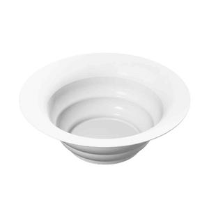 TableCraft 10 qt. Cast Aluminum Wide Rim Salad Bowl - White - CW3120W