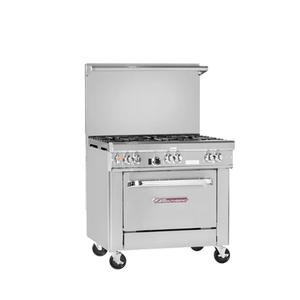 Southbend Ultimate 36in 6 Non-Clog Burner Gas Range with Cabinet Base - 4361C 