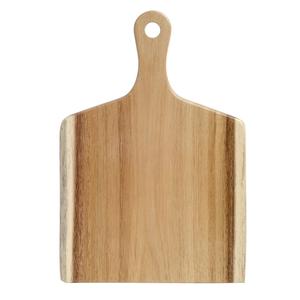 Browne Foodservice Rectangular 16" x 10" Solid Acacia Wood Serving Board - 571610