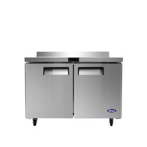 Atosa 60in Wide Two Section Solid Door Work Top Freezer - MGF8414GR 