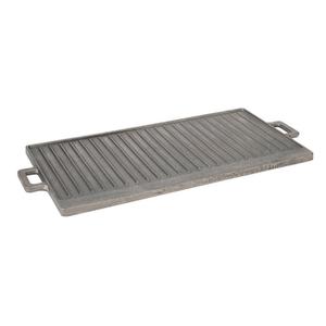 FMP 11" x 21" Reversible Cast Iron Griddle / Grill Pan - 243-1015