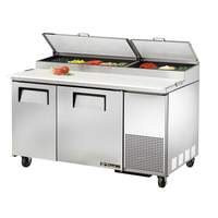 True 60in stainless steel Pizza Prep Table Cooler 15.9cuft - TPP-AT-60-HC 