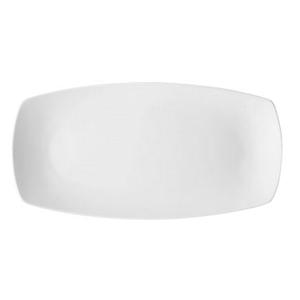 Bauscher Hepp Options White Porcelain 14" Rectangular Platter - 6 Each - 712336