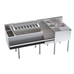 Krowne Metal Royal Series 70" Wide Zero-Step Cocktail Speed Station - KR24-MX70