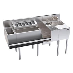 Krowne Metal Royal Series 60" Wide Zero-Step Cocktail Speed Station - KR24-MX60