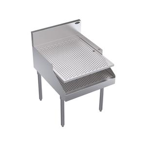 Krowne Metal Royal Series 24in Wide Recessed Underbar Drainboard - KR29-RG24 