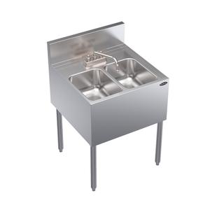 Krowne Royal Series 24in Wide Two Compartment Underbar Sink - KR24-22C 
