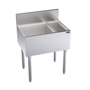 Krowne 26" Wide Underbar Ice Bin With Bottle Well - KR19-MS26L