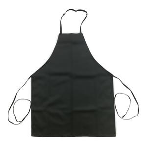 Thunder Group Chef Regalia Black 32" x 26" Full Length Bib Apron - CA3226BK