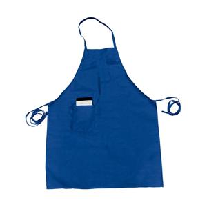 Thunder Group Chef Regalia 33" x 26" Blue Full Length Bib Apron w/ Pocket - CA3326BL