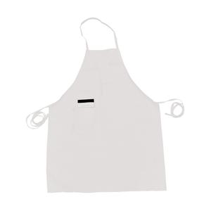Thunder Group Chef Regalia 33" x 26" White Full Length Bib Apron w/ Pocket - CA3326WH