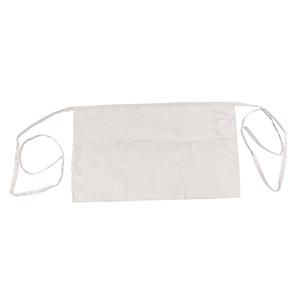 Thunder Group Chef Regalia 13" x 22" White Waist Apron w/ 3 Pockets - CA1322WH