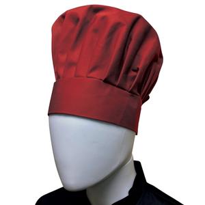 Thunder Group Chef Regalia Burgundy Adjustable Velcro Chef Hat 13.5" High - CH013BG