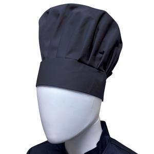 Thunder Group Chef Regalia Black Adjustable Velcro Chef Hat 13.5" High - CH013BK
