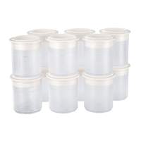 Pacojet 139162-E00-00 Synthetic Pacotizing® Beaker with Lids "White" - Set of 12