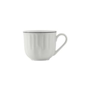 Tuxton China Inc Charleston 8oz Blue/Porcelain White Stackable Cup - 3dz - SBF-080 