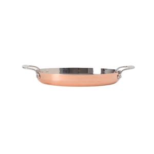 Tuxton China Inc TUXCLADcu 10" Copper Triply Oval Pan - RRVS-100