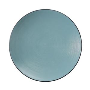 Yanco China Birmingham Teal Melamine 8.5" dia. Plate - 3 Doz - BM-109TL