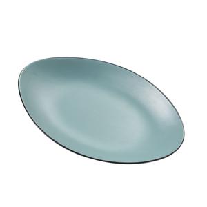 Yanco China Birmingham Teal Deep Melamine 9.6inx6in Oval Plate - 2dz - BM-209TL 