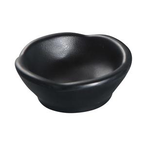 Yanco China Black Pearl 2.5oz Melamine Sauce Dish - 6dz - BP-0003 