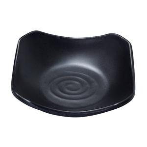 Yanco China Black Pearl Asian Style Melamine 4oz Square Dish - 6dz - BP-0103 