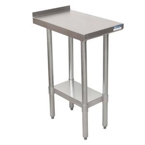 BK Resources SFTS-2430 24inx30in 18G Filler Table Stainless Steel Undershelf & Riser 