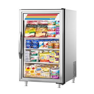 True 24" Countertop White Glass Door Refrigerated Merchandiser - GDM-07-S-HC~FGD01