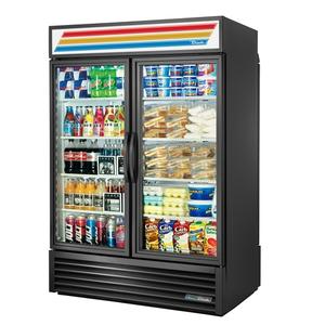 True 54in Two-Section Black Exterior Refrigerator Merchandiser - GDM-49RL-HC~TSL01 