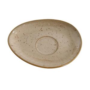 Yanco China Agate Glazed Porcelain 6in x 4.5in Freeform Saucer - 3dz - AG-002 