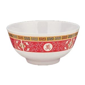 Yanco China Longevity Melamine 14oz 4.2in dia. Rice Bowl - 4dz - LG-3006 