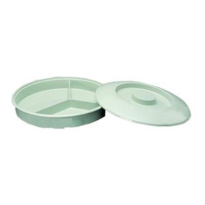 Yanco China Nessico Tan Melamine 8.25in dia. Divided Deep Server - 1dz - NS-608-1T 