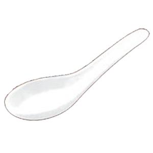 Yanco China Nessico White Melamine 5.5"L Soup Spoon - 10dz - NS-7003W 