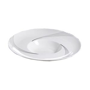 Yanco China Urban Line Bone White Porcelain 12" dia. Dessert Plate-1 Doz - UR-612