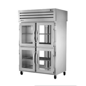 True Spec Series 53" Two-Section Pass-Thru Refrigerator - STR2RPT-4HG-2G-HC