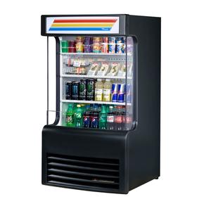 True 30" Black Vinyl Vertical Air Curtain Merchandiser - TAC-14GS