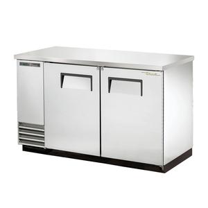 True 59in Two-Section Back Bar Cooler with Stainless Steel Exterior - TBB-2-S-HC 